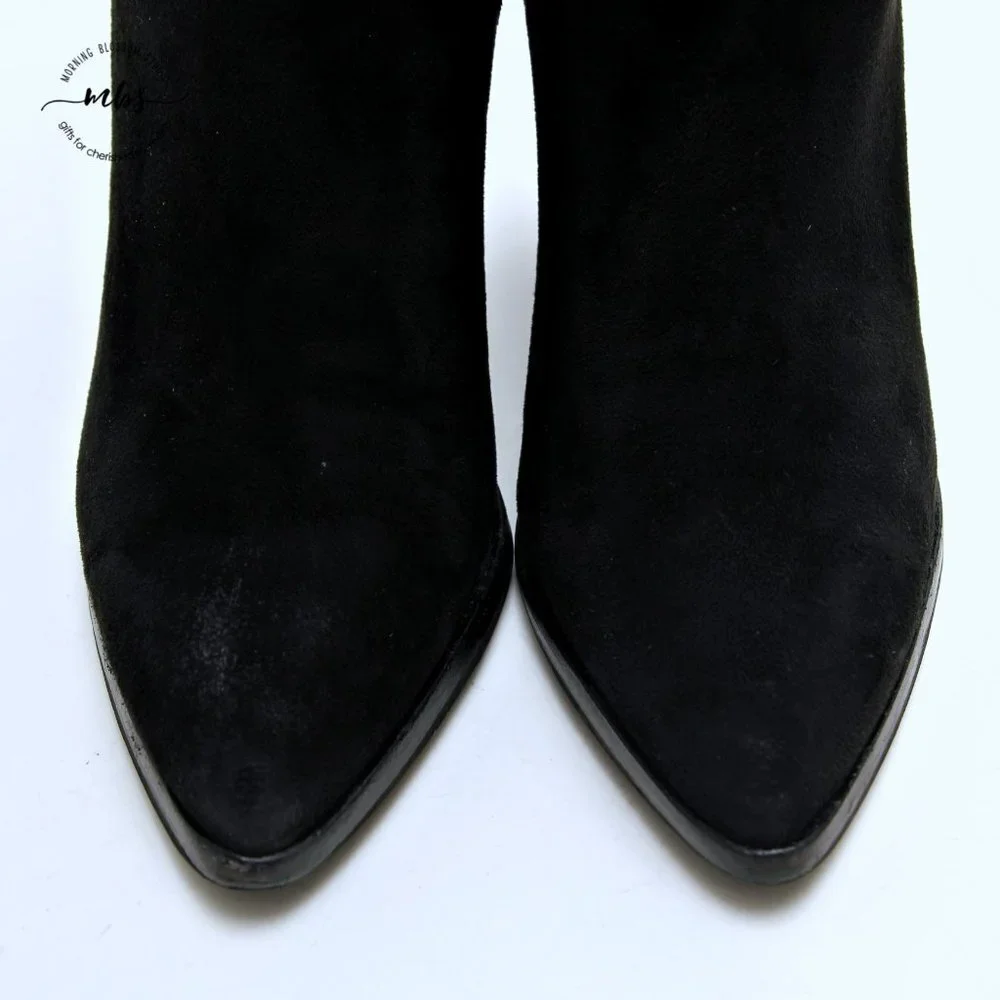 Marc Fisher LTD Larrine Pointed‎ Toe Over The Knee Boots Black Women Size 8.5